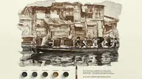 Para Seniman Filipina Ini Ciptakan Lukisan dengan Air Kotor (sumber. catchnews.com)