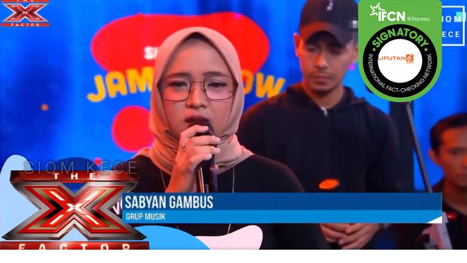 Hoaks Nissa Sabyan bikin nangis 3 juri X Factor. (Facebook)
