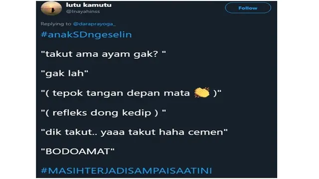 Tingkah Ngeselin saat Kecil
