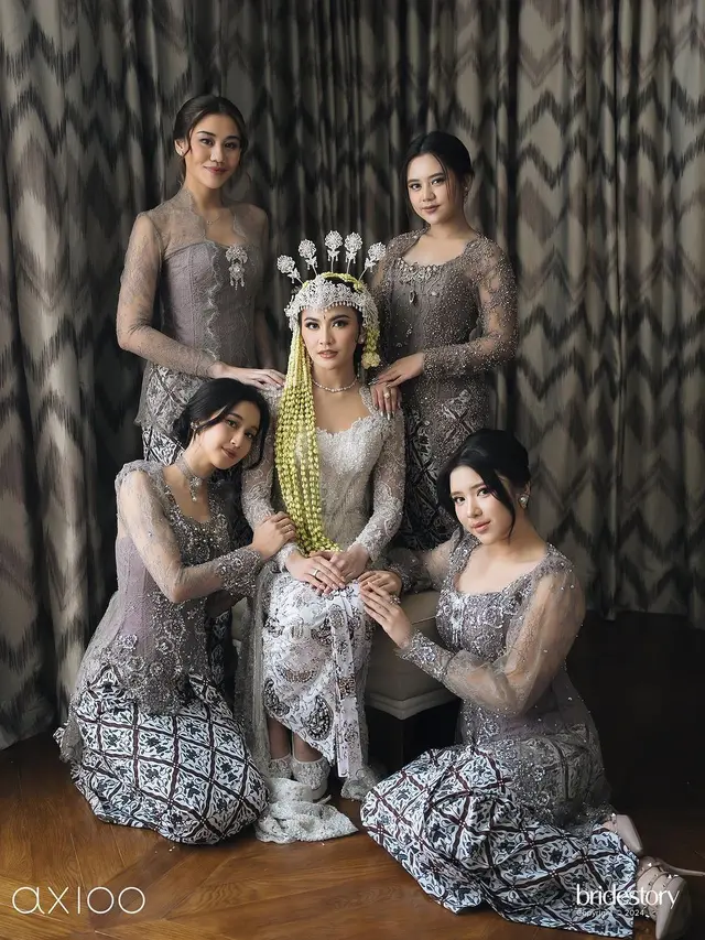 6 Potret Kebersamaan Mahalini dan Bridesmaid dari Akad Nikah hingga Resepsi