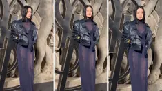 Foto kolase dari video yg diunggah aktris asal Korea Selatan Moon Ga Young saat hadir di acara Paris Fashion Week 2023, Prancis. Bintang Korea True Beauty mencuri perhatian dengan gaya seksinya. (Instagram/m_kayoung)