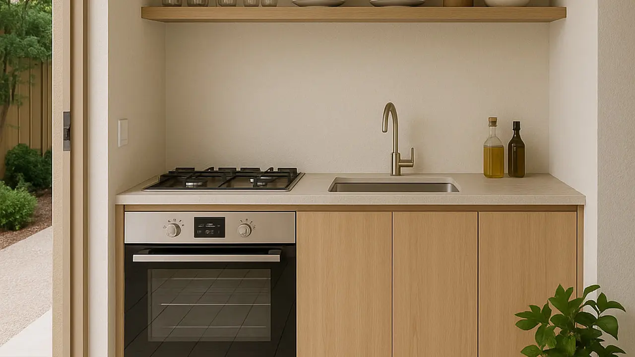 Desain Dapur Mungil Terbuka (Image by ChatGPT)
