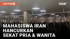 Protes Kematian Mahsa Amini, Mahasiswa Iran Hancurkan Sekat Pria dan Wanita Dikantin