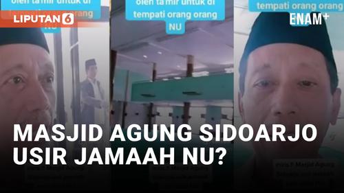 VIDEO: Viral! Jamaah Dilarang Masuk ke Masjid Agung Sidoarjo