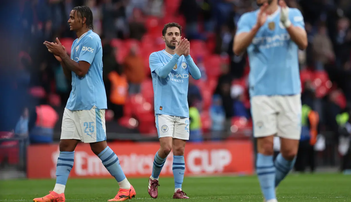 Laga dimenangkan Manchester City dengan skor 1-0. (AP Photo/Ian Walton)