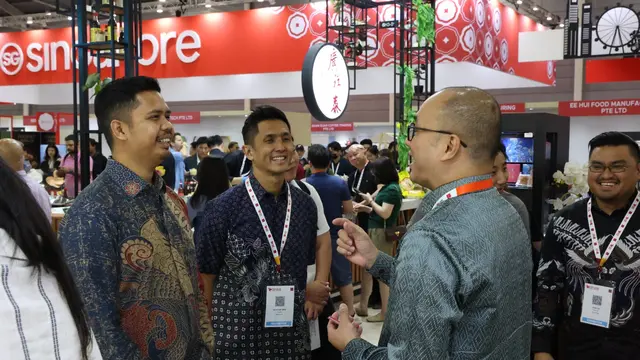 Kantor Atase Perdagangan Indonesia di Singapura mengikuti pameran berskala internasional.