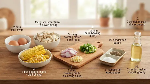 Resep Telur Orak-Arik Jamur Tiram dan Jagung yang Gurih serta Lezat