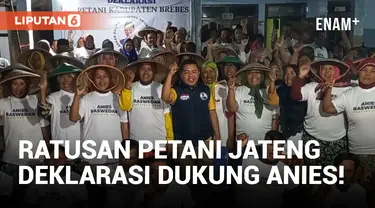 Diwadahi Laskar AMAN, Ratusan Petani Brebes Jateng Deklarasikan Dukung Anies Presiden