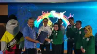 Menpora memberikan dukungan penuh untuk acara Festival Olahraga Rekreasi Masyarakat Nasional (FORNAS) kelima yang digelar di Samarinda, Kalimantan Timur, 15-18 November 2019. (Dok FORMI)