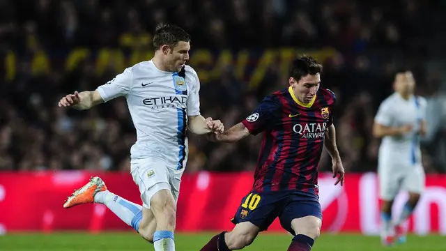 Barcelona vs Manchester City leg kedua babak 16 besar Liga Champions (JOSEP LAGO / AFP)