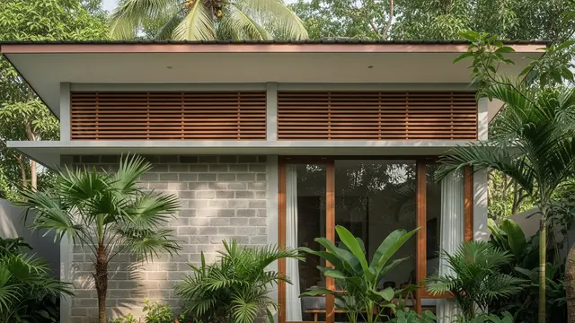 Desain Tropis Modern dengan Ventilasi Lebar