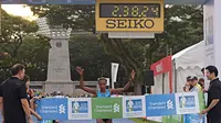 Pelari Kenya, Pamela Rotich Kipsogei, menjuarai kategori elit putri Standard Chartered Singapore Marathon 2017. (myactivesg.com)