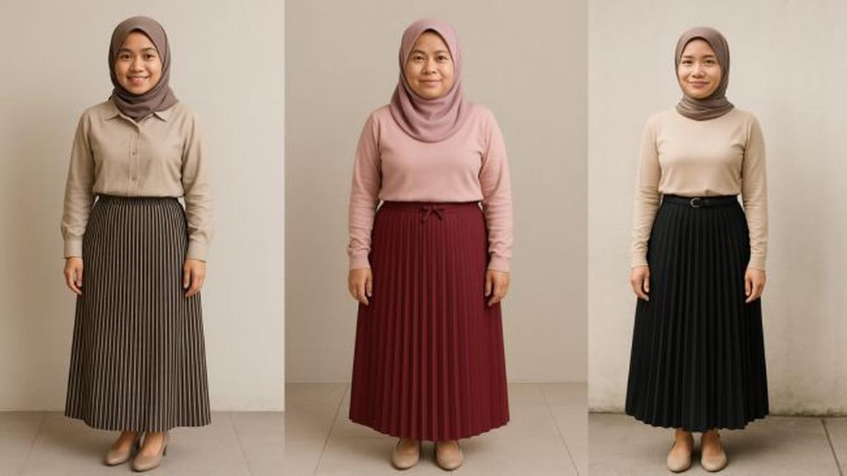 10 Tips Pilih Model Rok Plisket 2025 yang Cocok untuk Hijaber Pendek agar Terlihat Tinggi dan Ramping