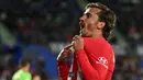 Hasil ini sekaligus mengamankan tiket Atletico Madrid untuk berlaga di Liga Champions musim depan. (JAVIER SORIANO/AFP)