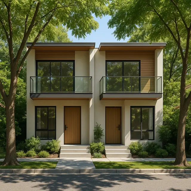 Model Rumah Petak Minimalis Modern di Pinggir Jalan