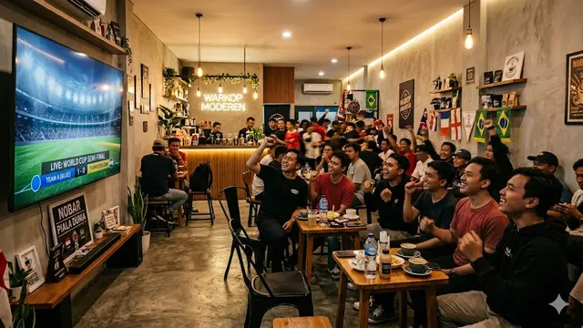 7 Desain Warung Kopi untuk Nobar Piala Dunia 2026 yang Bikin Ramai Pengunjung