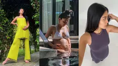Menikah sejak tahun 2020, Adipati Dolken dan Canti Tachril tengah menunggu hadirnya sang buah hati. Saat ini usia kehamilan Canti telah memasuki trimester kedua. Bentuk perut buncitnya pun sudah mulai kelihatan. Yuk intip sederet potret terbarunya&nbsp;(FOTO: instagram.com/cantitachril/)