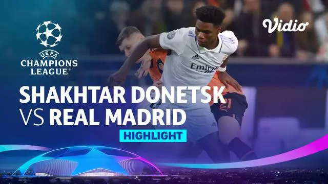 Berita video highlights Liga Champions pertandingan antara Real Madrid melawan Shakhtar Donetsk dalam partai matchday 4 fase grup Liga Champions 2022/2023 Rabu (12/10/2022) dini hari WIB.