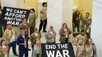 Puluhan Veteran AS Ditangkap Usai Demo Anti-Perang Iran di US Capitol