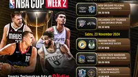 Jadwal Live Streaming NBA Cup Season 2024/25 Week 2 Pekan Ini di Vidio
