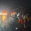Bus Tunggal Dara Terbakar di Tol Semarang, Dalam Sekejap Tinggal Rangka