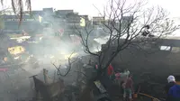Sisa kebakaran di Kelurahan Gudang, Bogor. (Liputan6.com/Achmad Sudarno)