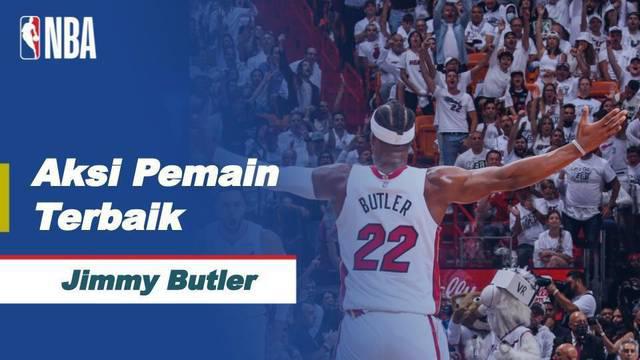Berita video kumpulan aksi menarik dari Jimmy Butler yang terpilih menjadi pemain terbaik di game 2 playoffs NBA 2021-2022. Permainan gemilangnya membantu Miami Heat memenangi game 2, yang berlangsung pada, Rabu (20/4/22).