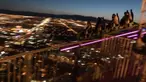 Hari Adu nyali menaiki wahana Stratosphere Tower di Las Vegas di kala rembang petang.