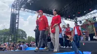 Ketua Umum PSI Kaesang Pangarep menghadiri kampanye akbar pemenangan paslon Prabowo-Gibran di Stadion Ranggajati Cirebon. (Ist)