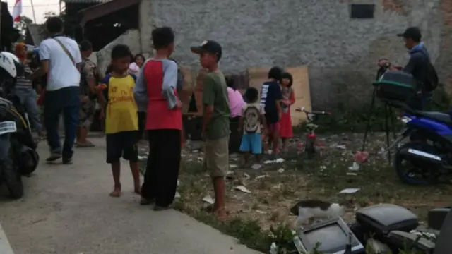Kediaman Joya, pria dibakar hidup-hidup di Bekasi.