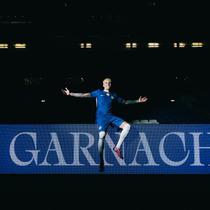 Alejandro Garnacho saat diperkenalkan sebagai pemain Chelsea. (X/Chelsea)