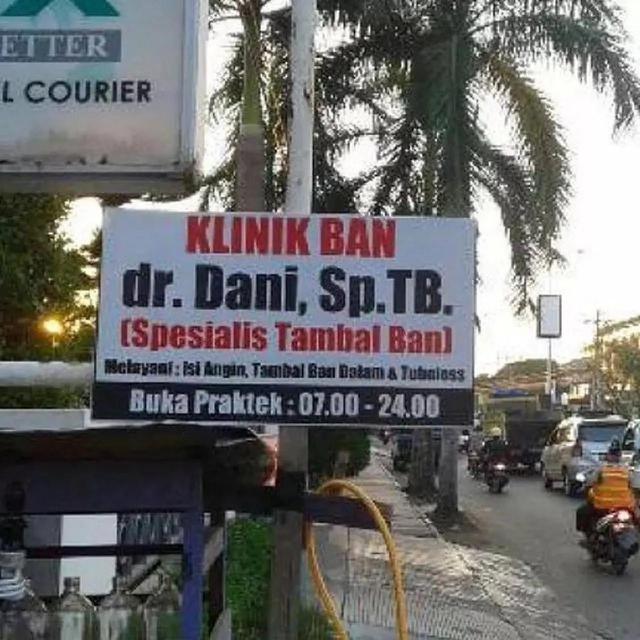 Nama usaha tambal ban (Ist)