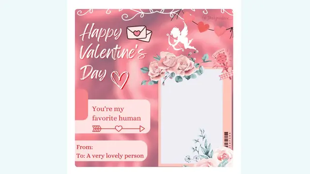 Twibbon Valentine Day atau Hari Valentine sambut Hari Kasih Sayang 14 Februari mendatang.