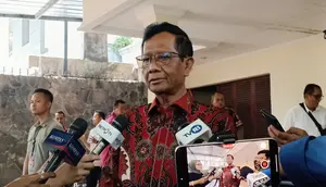 Calon wakil presiden (cawapres) nomor urut 3, Mahfud MD. (Tim News).