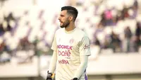 Pemain Persita Tangerang,&nbsp;Igor Rodrigues saat berhadapan dengan Persebaya Surabaya&nbsp;pada pekan kedua BRI Super League 2025/2026 di Indomilk Arena, Sabtu (16/8/2025). (Bola.com/ Abdul Aziz)