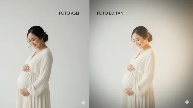 Prompt Gemini AI Edit Foto sedang Mengandung (Foto: Gemini AI)