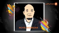 banner infografis Novel Baswedan
