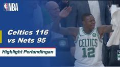 Eight Celtics mencetak angka ganda ketika Boston mengalahkan Brooklyn di kandang, 116 - 95.