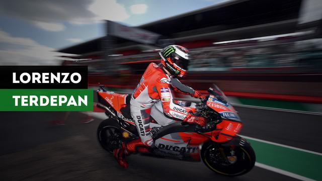 Jorge Lorenzo sukses merebut pole position pada MotoGP Catalunya. Nasib Valentino Rossi sedikit berbeda, ia hanya bisa start pada posisi ketujuh.