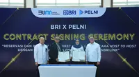 Kolaborasi BRI dan PELNI berikan layanan reservasi tiket kapal laut. (c) Istimewa