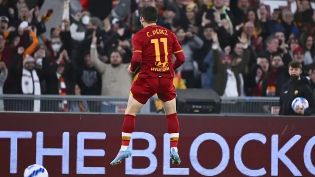 FOTO: AS Roma Menang Dramatis Lawan Salernitana