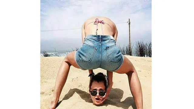 6 Foto Ilusi Optik di Pantai Ini Bikin Mikir Dua Kali
