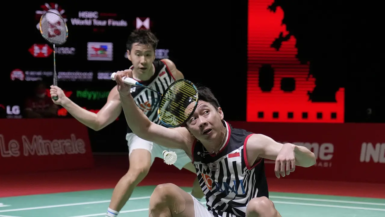 Foto: Mantap, 4 Pasangan Ganda Putra Indonesia Lolos ke Perempatfinal Turnamen Bulu Tangkis All England 2022