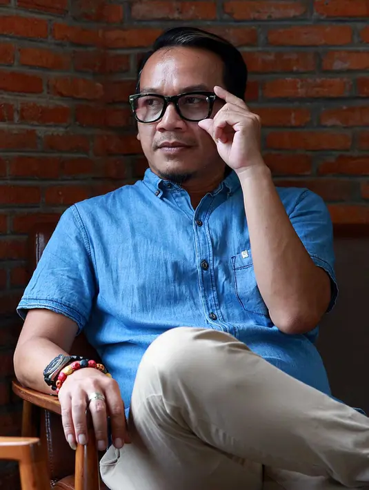 Ody C. Harahap, sutradara film 'Skakmat' saat ditemui di acara syukuran film MNC Pictures, 'Skakmat' dan 'Surat Cinta Kartini' di Pong Me, Gunawarman, Jakarta Selatan, Kamis (30/7/2015). (Deki Prayoga/Bintang.com)