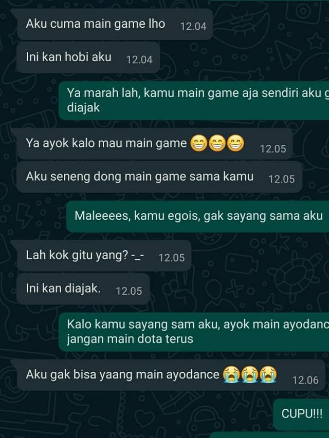 7 Chat Ribut Sama Pacar Karena Game Ini Bikin Nyesek, Ada yang Putus