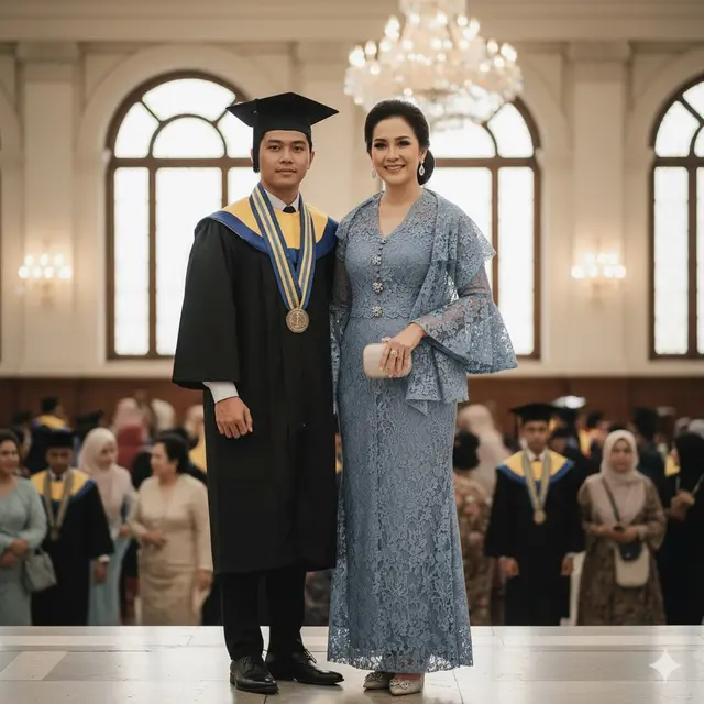 Kebaya Dress With Selendang Set