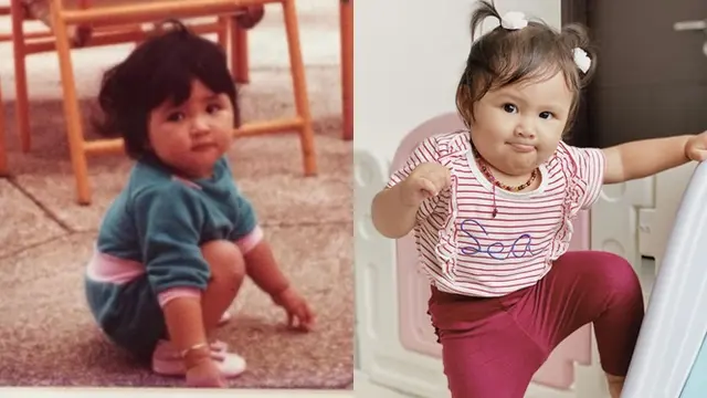 6 Potret Beda Gaya Sea Dedari dan Foto Masa Kecil Sharena, Mirip Banget