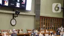 Menteri Riset dan Teknologi Bambang Brodjonegoro menghadiri  rapat kerja di ruang rapat Komisi XI DPR RI, kompleks parlemen, Jakarta, Rabu (3/2/2021).  Vaksin covid-19 Merah Putih baru dapat digunakan pada tahun 2022. (Liputan6.com/Angga Yuniar)