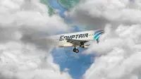 Ilustrasi Pesawat EgyptAir hilang. (Liputan6.com/Desi Rika Yanti)