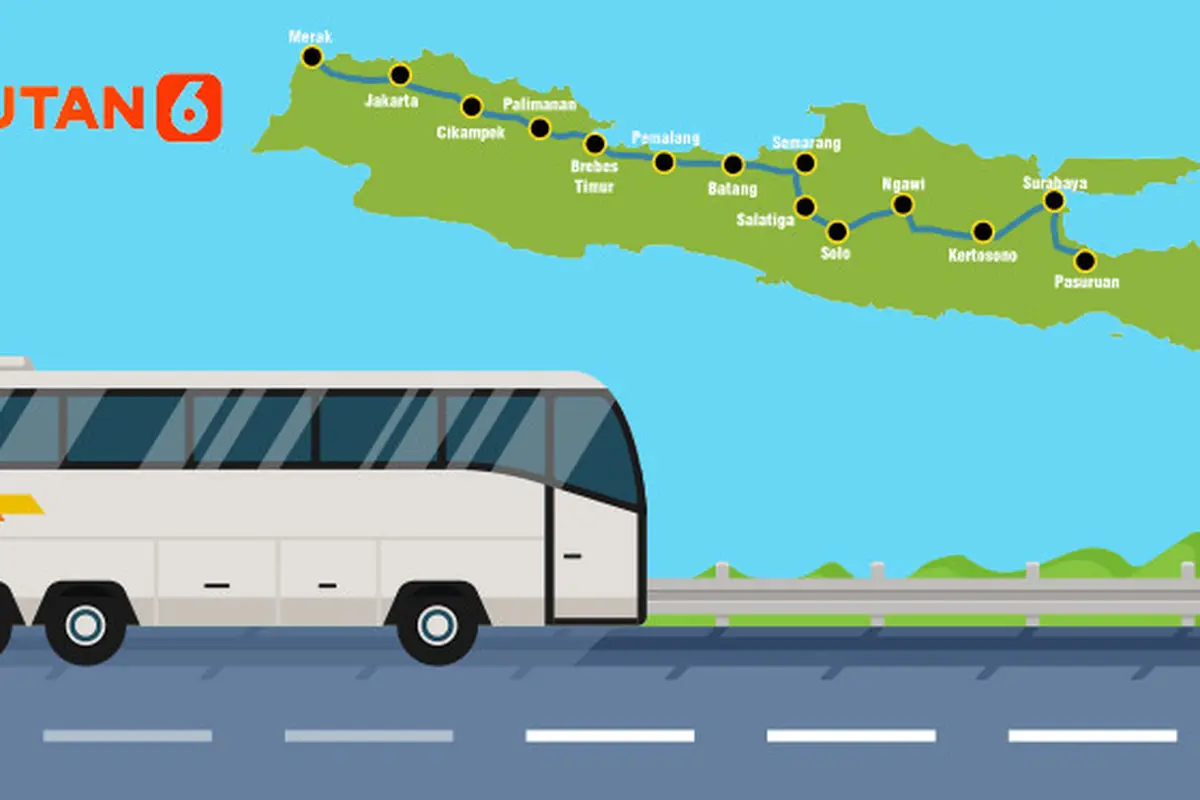 Banner Infografis Daftar Tarif Tol Trans Jawa Mudik Lebaran 2026.